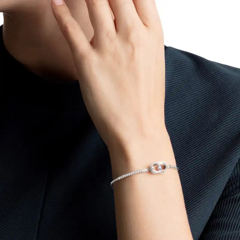 Swarovski Una Bangles Women's Blue-2