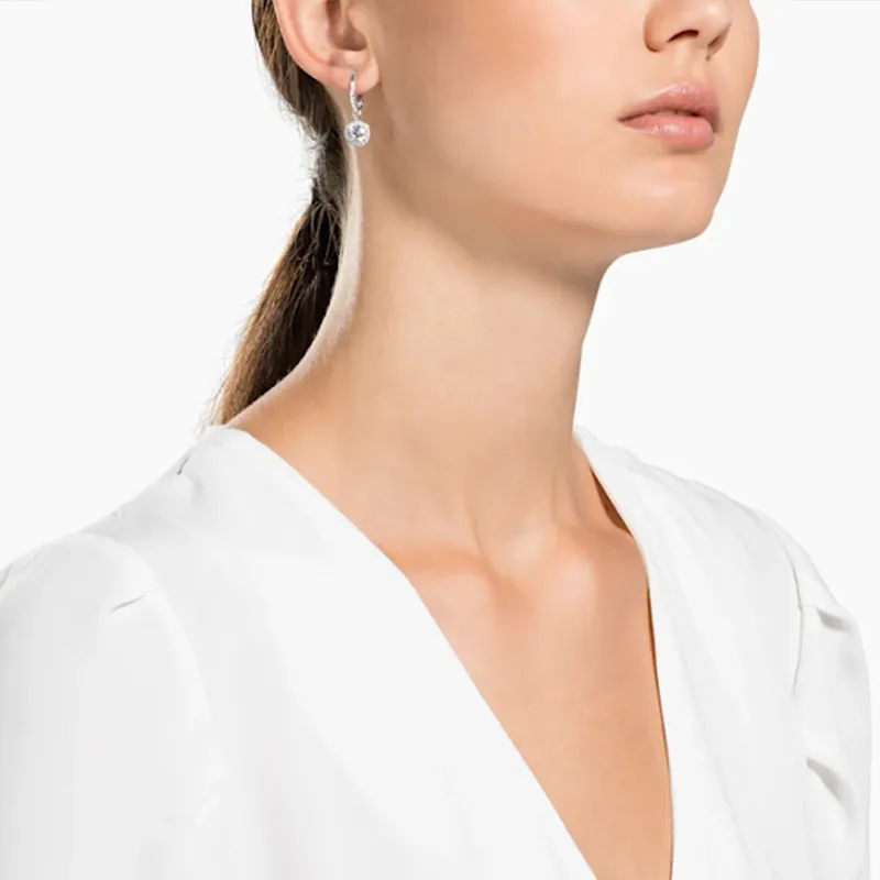 Swarovski Swarovski Element Earrings Women's White Gold-2