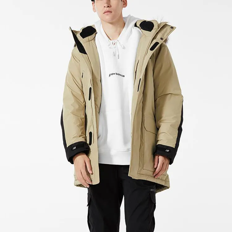 New Balance Down Jacket Men's Light Brown-3