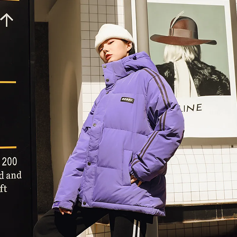 NERDY Down Jacket Winter Unisex Purple-5