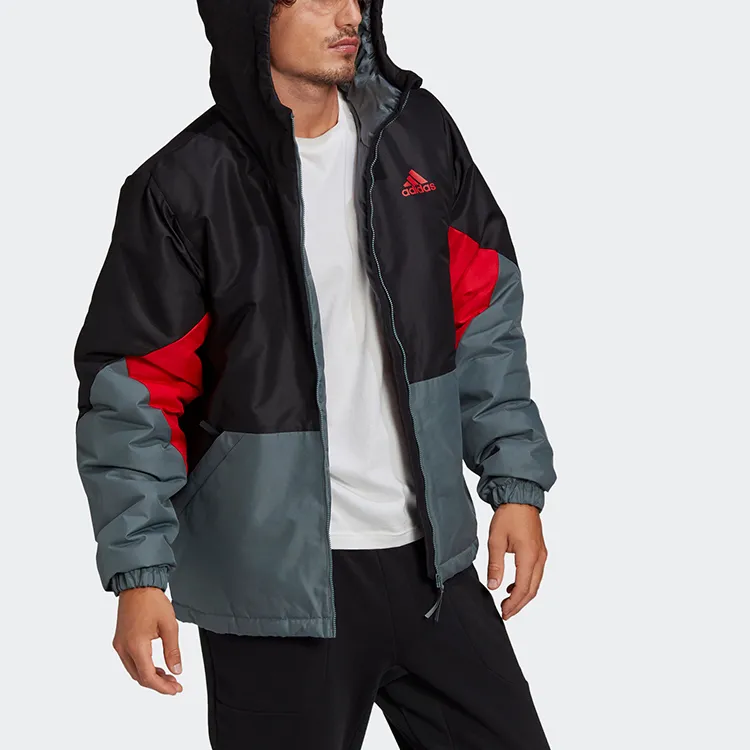 Adidas Puffer Jacket Men's Red Black-5