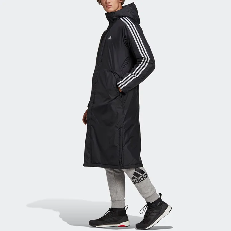 Adidas Parka Coats Men Black-4