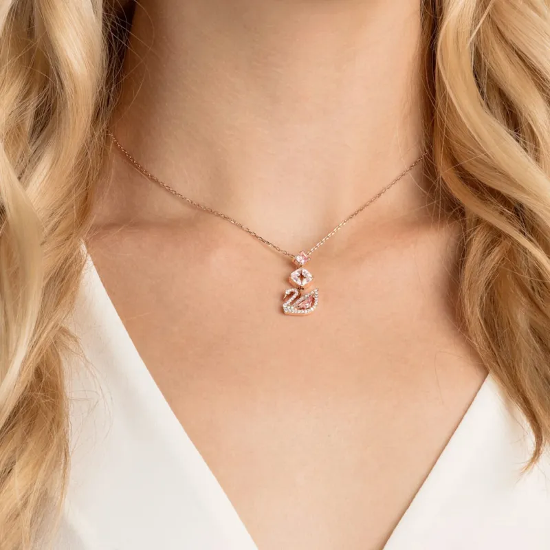 Swarovski Alloy Necklaces Women's Pink-6