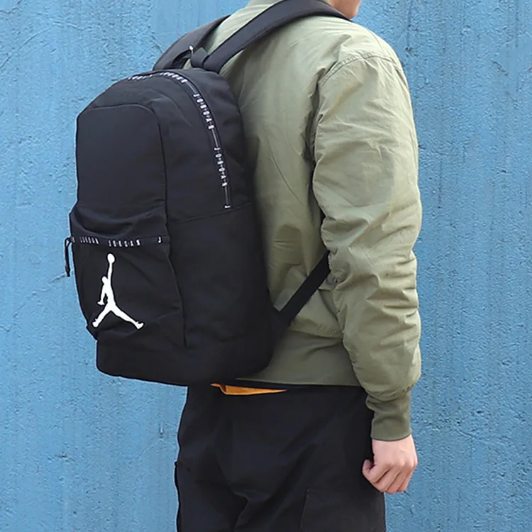 Jordan Polyester Backpack Regular Unisex Black-3