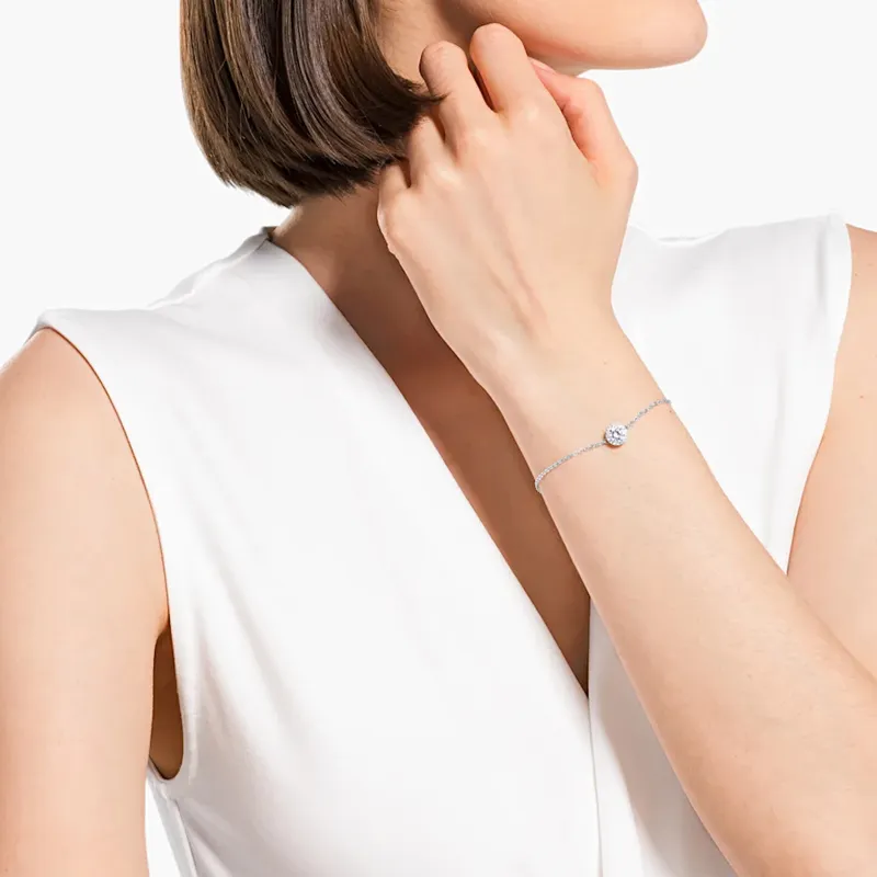 Swarovski Rhodium Plated Bracelets Women's White-3