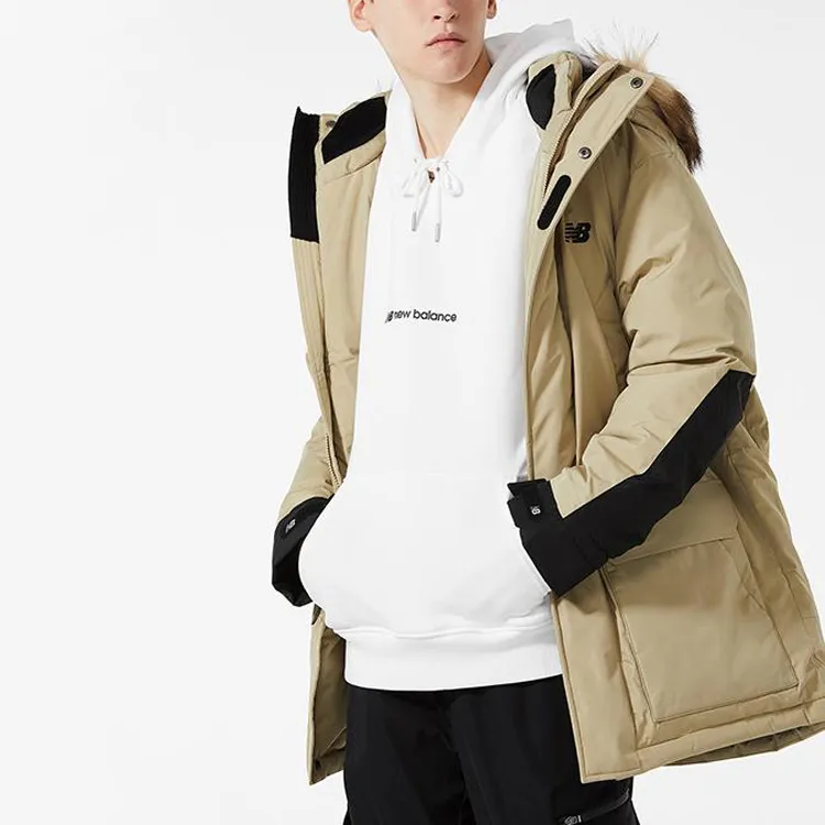 New Balance Down Jacket Men's Light Brown-5