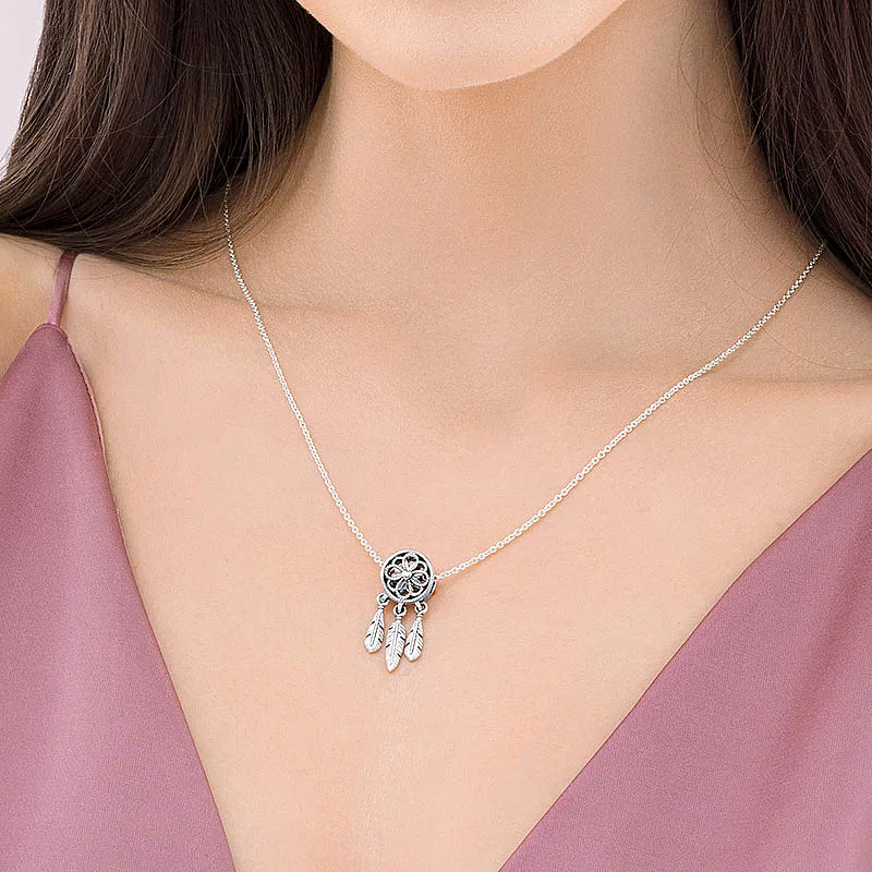 Pandora 925 Sterling Silver Necklaces Women's Silver-3