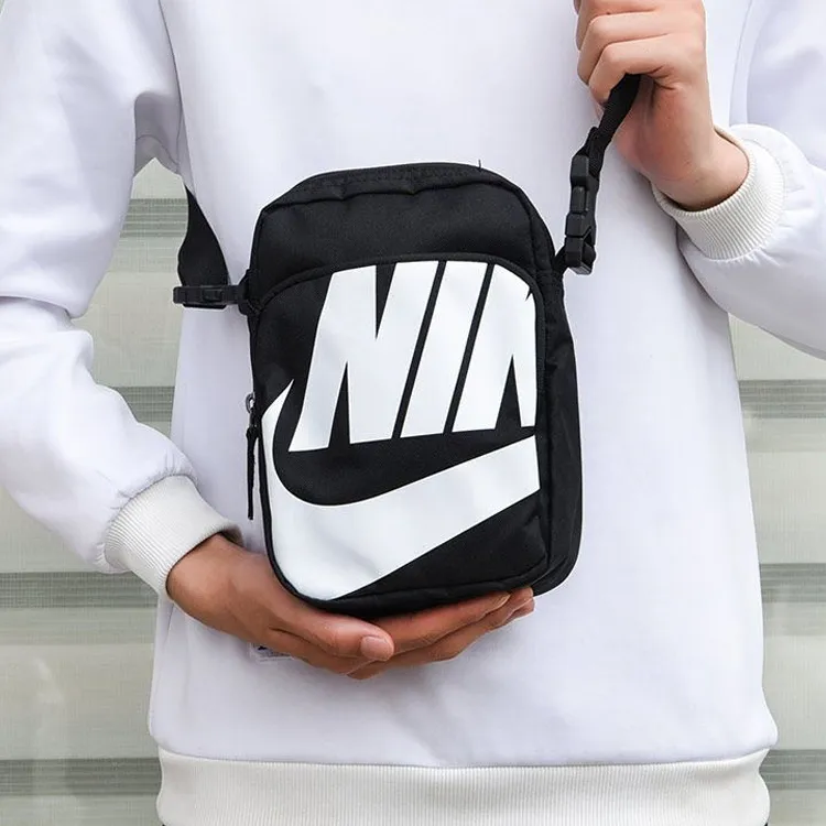 Nike Heritage Polyester Cycling Bag, Shoulder Bag, Crossbody Bag Unisex Black-7