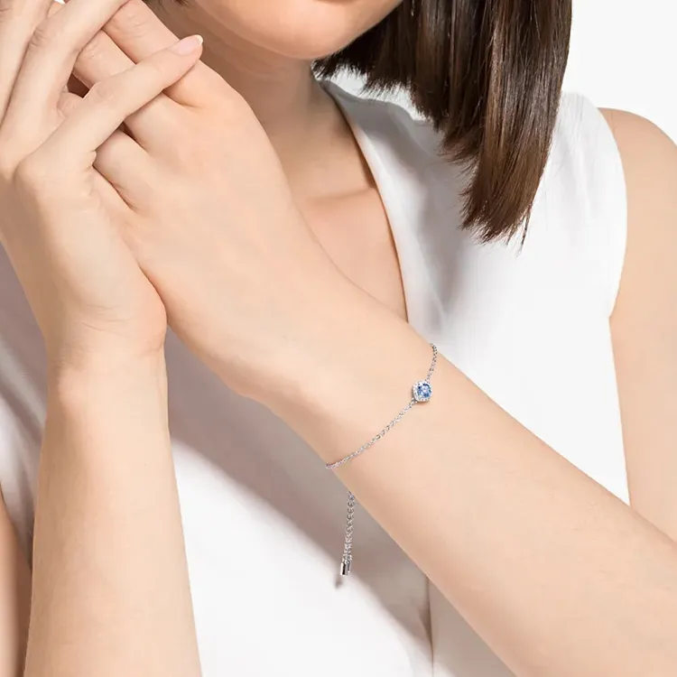 Swarovski Alloy Bracelets Women's Blue-3