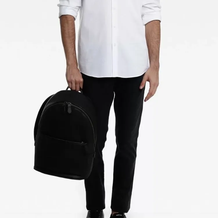 COACH Metropolitan Leather Backpack Large Size Men's Black-6