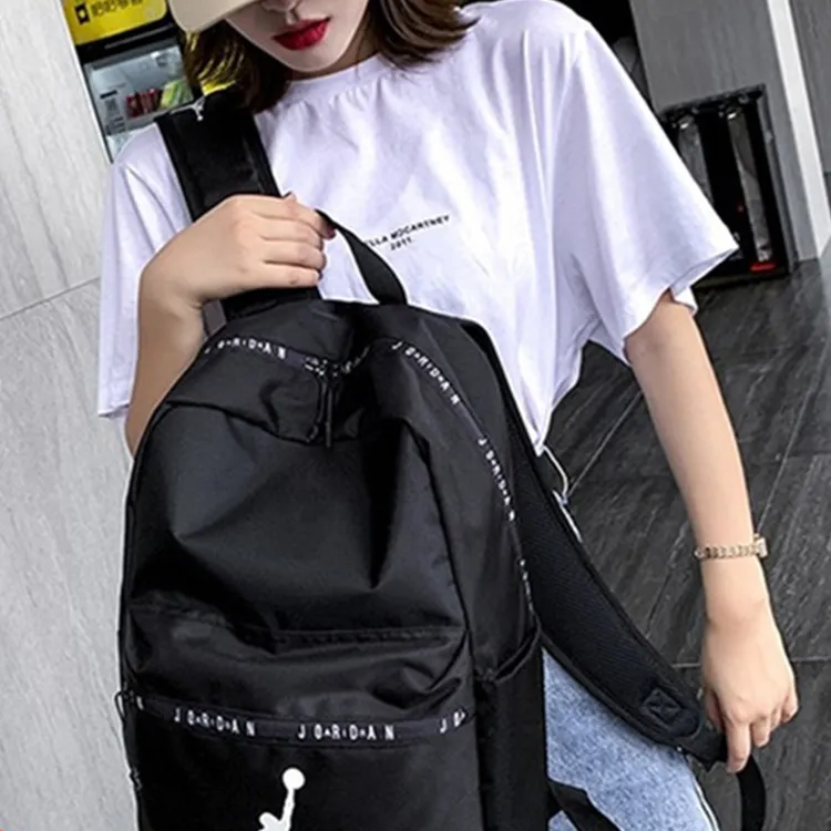 Jordan Polyester Backpack Regular Unisex Black-4