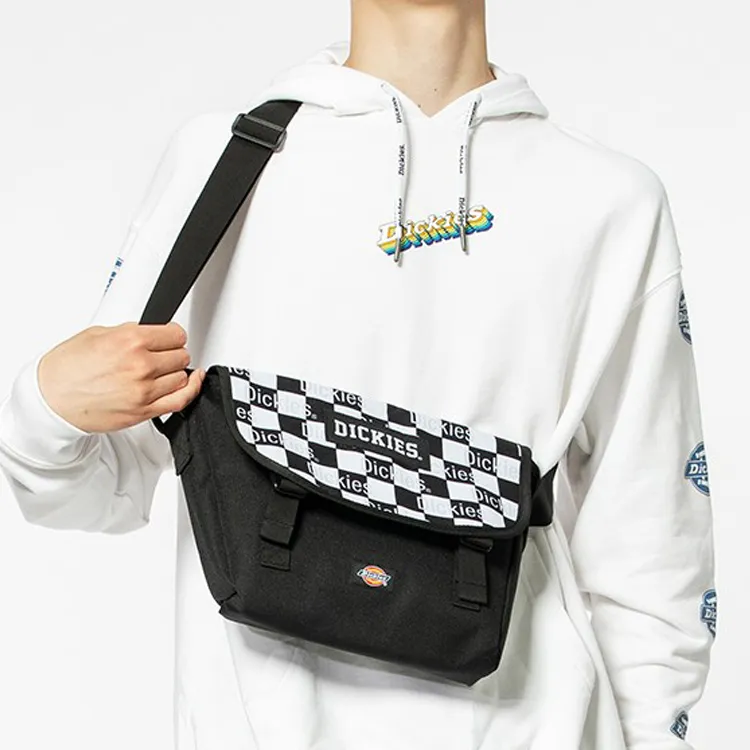 Dickies Polyester Messenger Bag, Crossbody Bag, Shoulder Bag Unisex Black-4