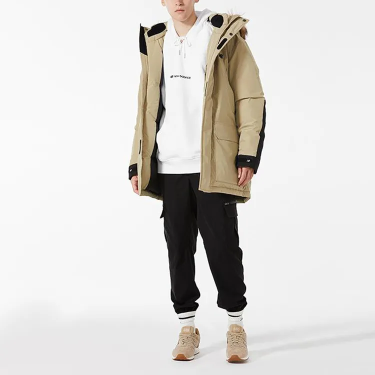 New Balance Down Jacket Men's Light Brown-2