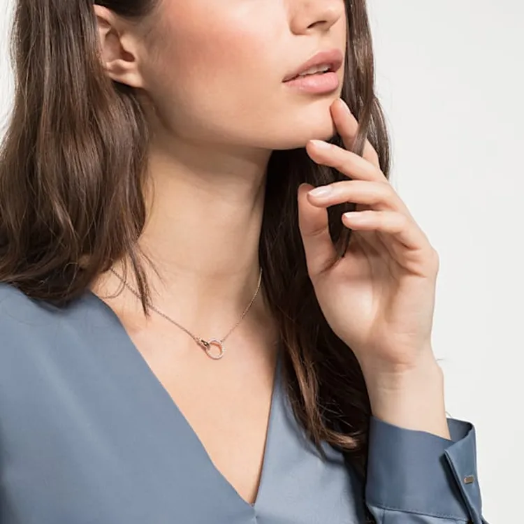 Swarovski Symbolica Alloy Necklaces Women's Rose Gold-2