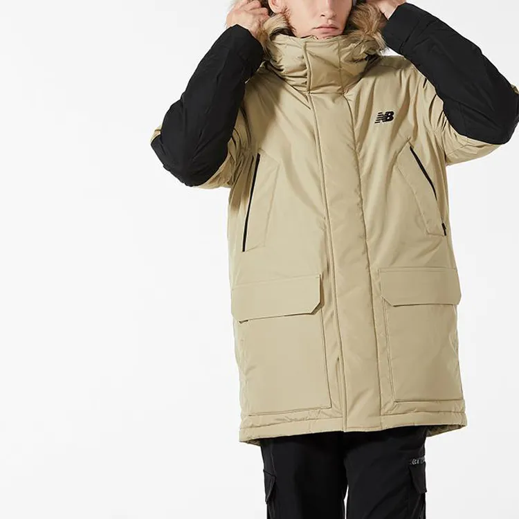 New Balance Down Jacket Men's Light Brown-4