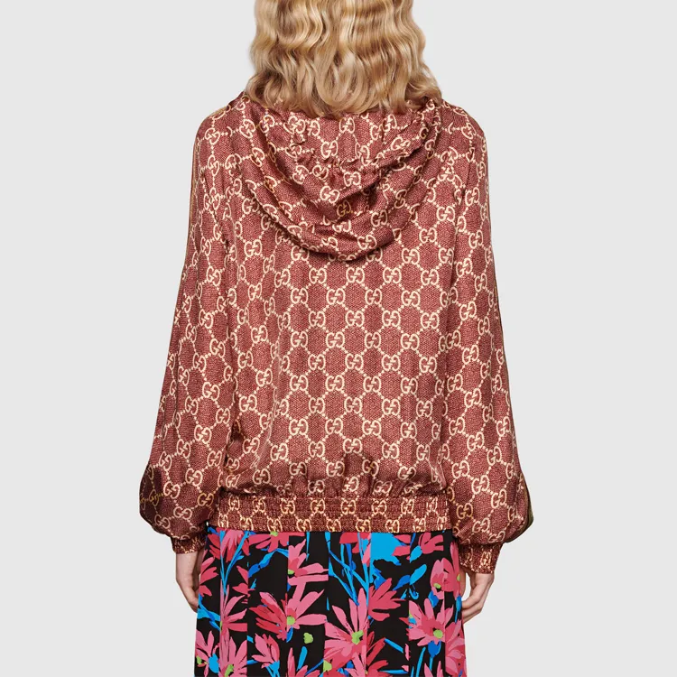 GUCCI Logo Silk Jacket 'Sweet Berries/Rose'-2