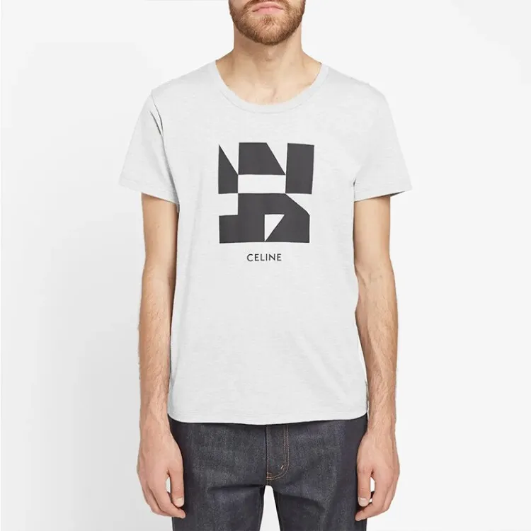 CELINE T Shirts Men Gray-1