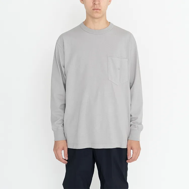 THE NORTH FACE PURPLE LABEL Drop Shoulder Sleeve T Shirt Unisex Gray-2