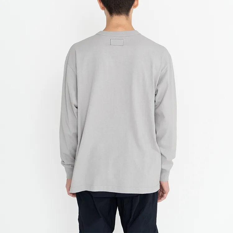 THE NORTH FACE PURPLE LABEL Drop Shoulder Sleeve T Shirt Unisex Gray-4