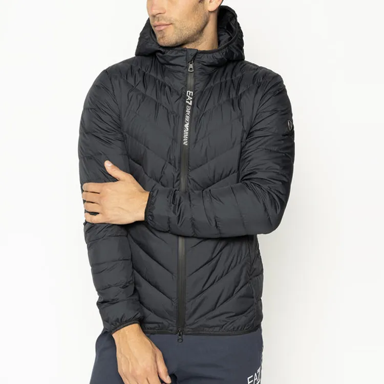 EMPORIO ARMANI EA7 Down Jacket Men's Night Blue-2