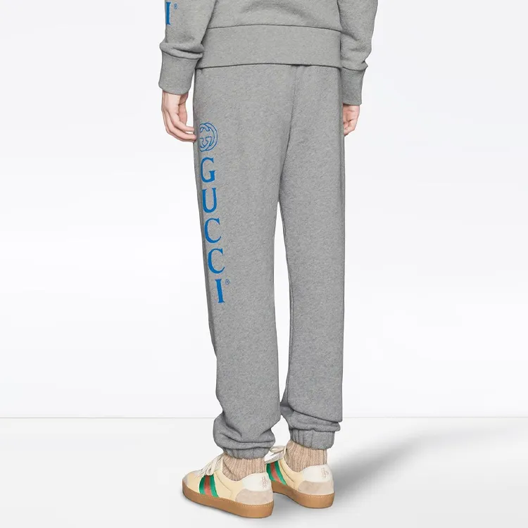GUCCI Knitted Sweatpants Men Gray-2