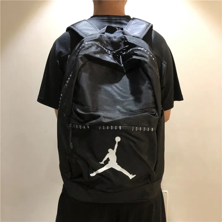 Jordan Polyester Backpack Regular Unisex Black-5