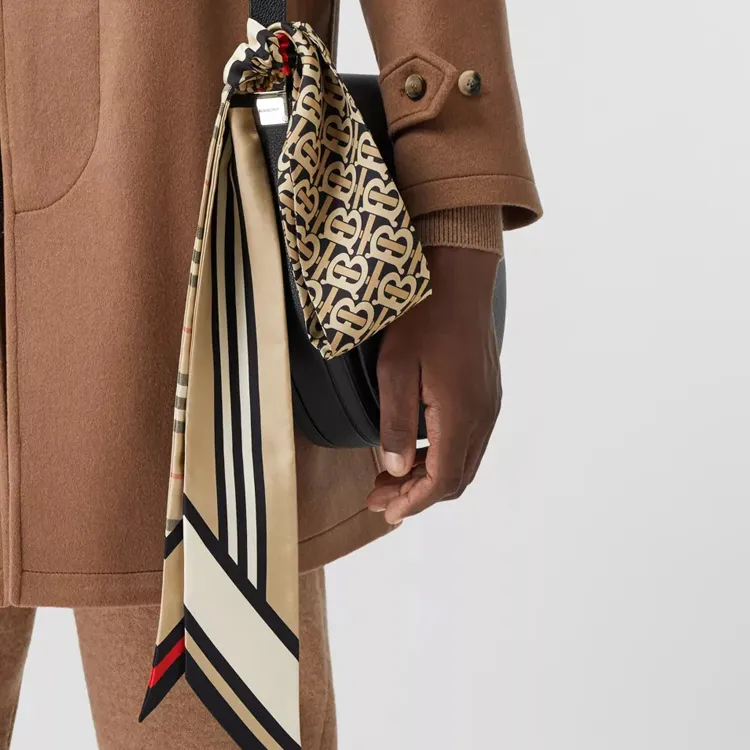 Burberry Skinny Montage Silk Scarf-4