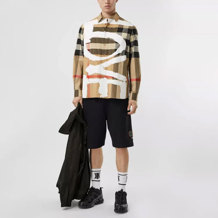 Burberry Shirt Fall Men's Archive Beige-1