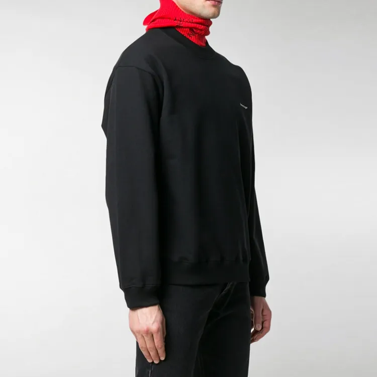 Balenciaga Small Contrast Logo Print Crewneck Sweatshirt-3