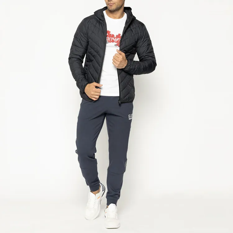 EMPORIO ARMANI EA7 Down Jacket Men's Night Blue-3