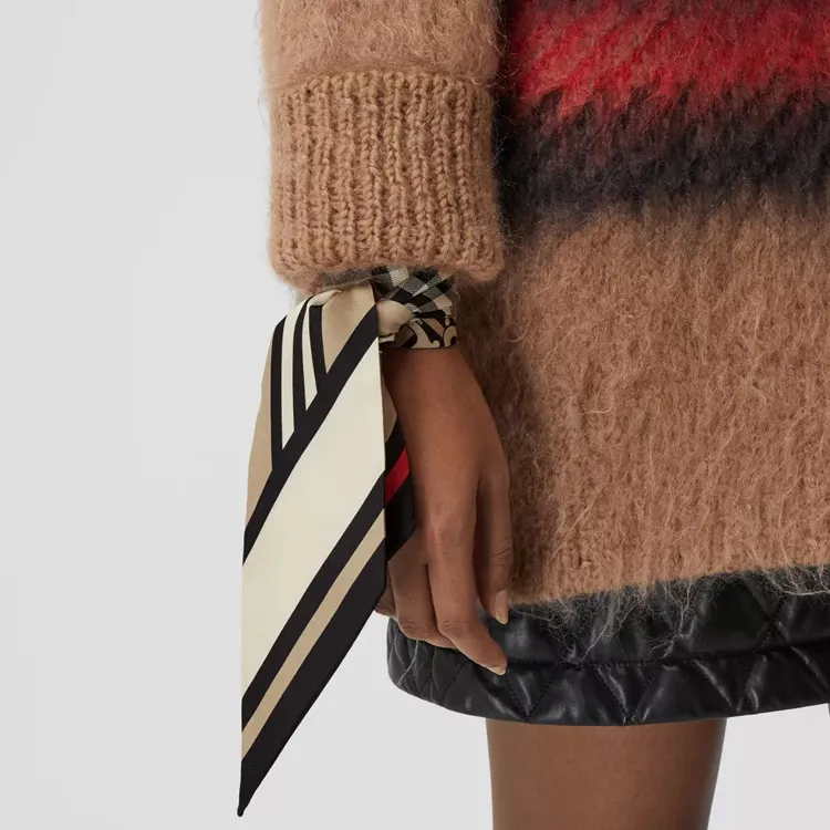 Burberry Skinny Montage Silk Scarf-2