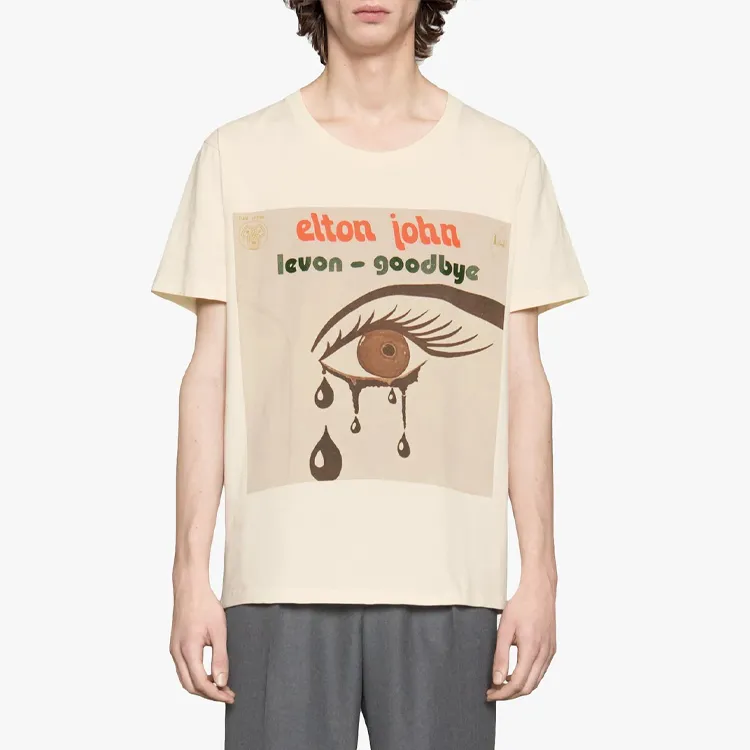 GUCCI T Shirts Unisex Beige-1