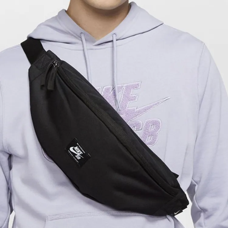 Nike Polyester Sling Bag Fanny Pack Medium Size Unisex Black-5