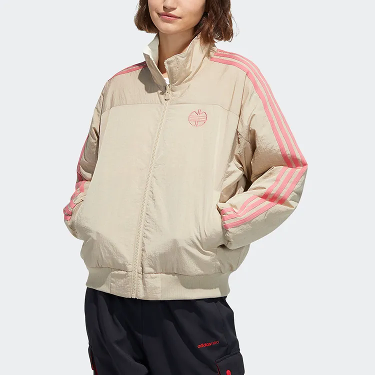 Adidas Neo Puffer Jacket Winter Women's Gray Stone Khaki Brown-2