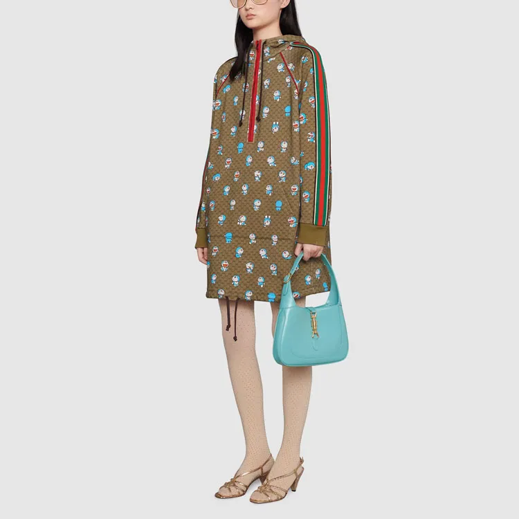 GUCCI x Doraemon Long Sleeved Dresses Women's Brown-1