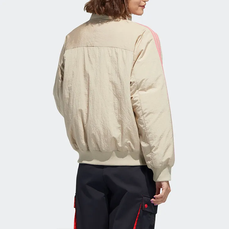 Adidas Neo Puffer Jacket Winter Women's Gray Stone Khaki Brown-3