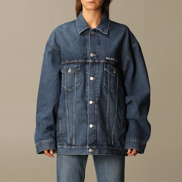 Balenciaga Logo Denim Jacket 'Daddy Wash'-2