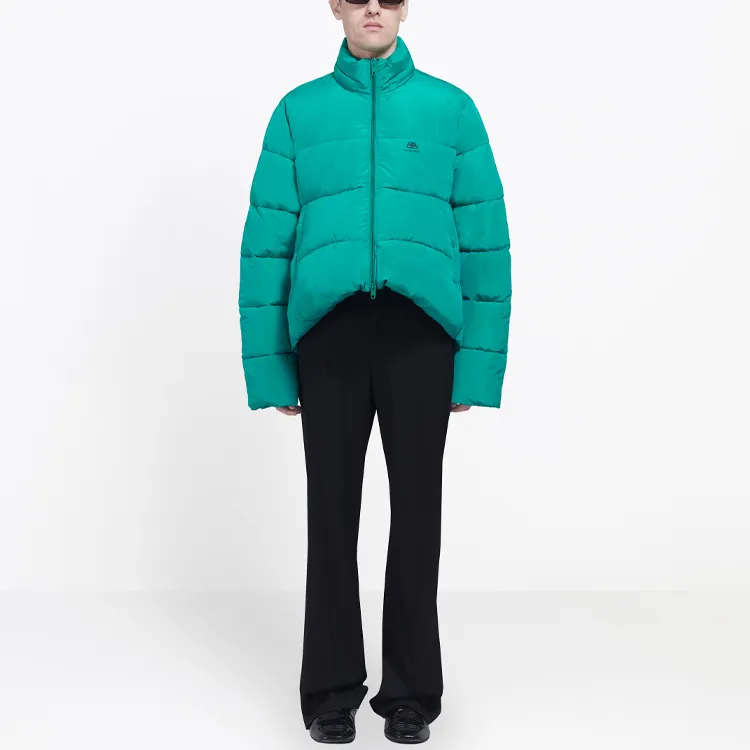 Balenciaga Puffer Jackets Men Lake Green-2