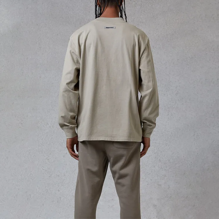 Fear Of God Essentials Boxy Long Sleeve T Shirt Applique Logo-3