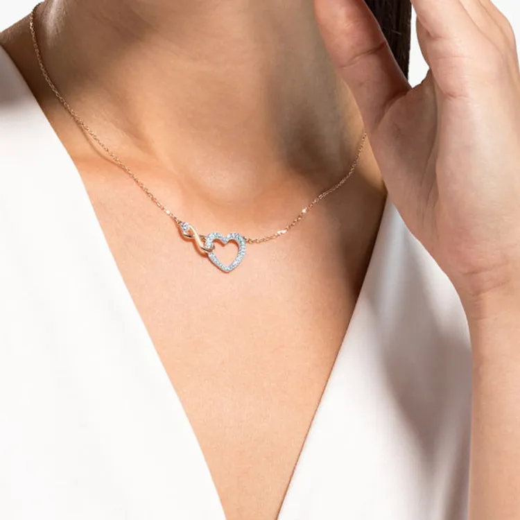Swarovski Infinity Heart Necklace-2