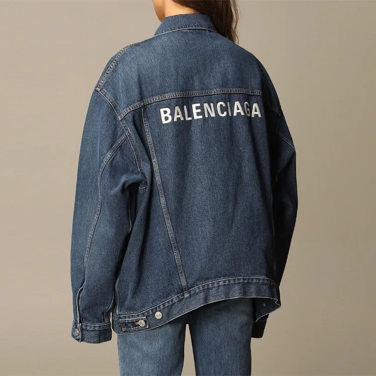 Balenciaga Logo Denim Jacket 'Daddy Wash'-3