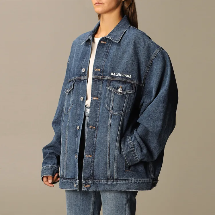 Balenciaga Logo Denim Jacket 'Daddy Wash'-4