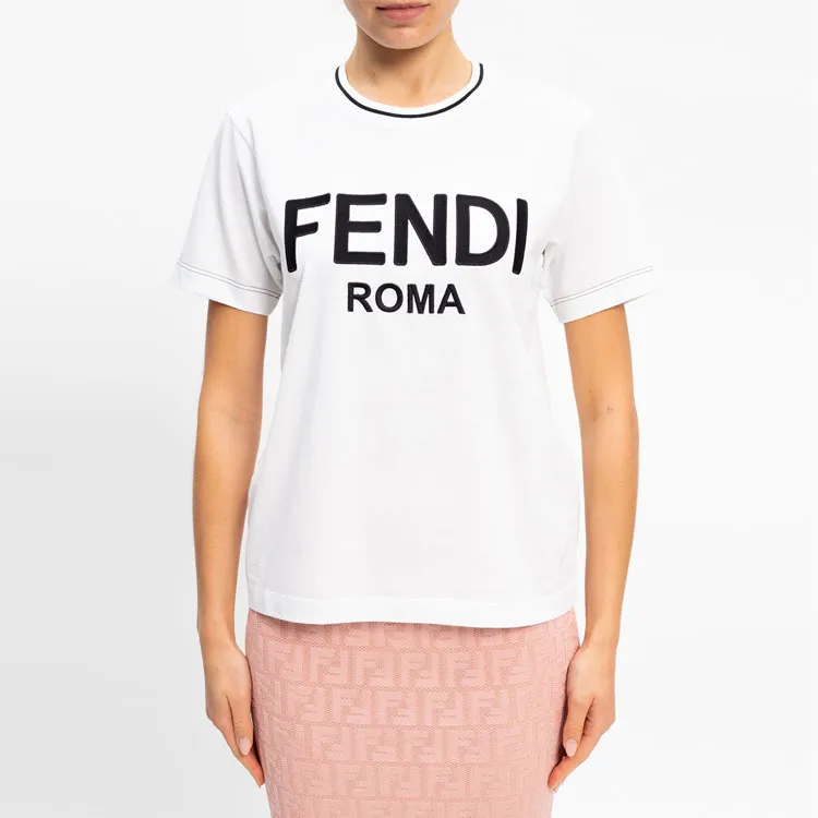 FENDI T Shirts Women's White-2