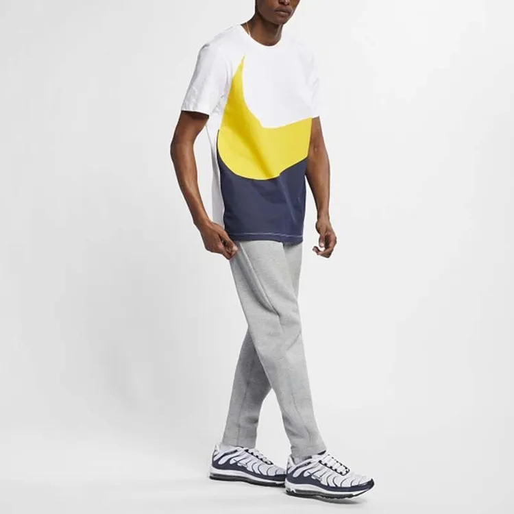 Nike T Shirt Men's White Yellow Blue Multicolor-1