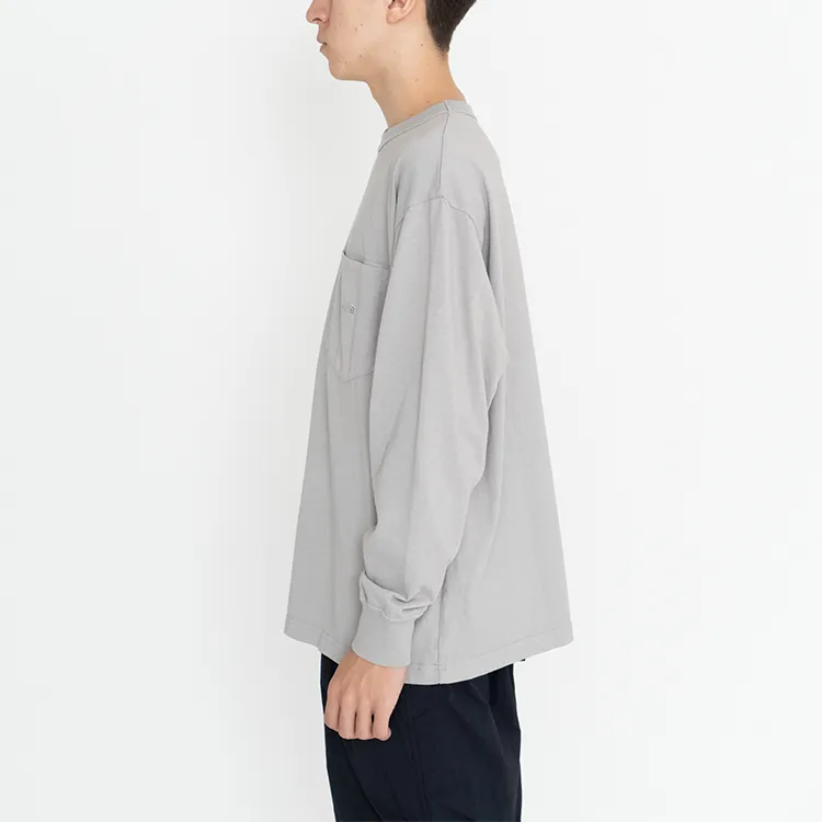 THE NORTH FACE PURPLE LABEL Drop Shoulder Sleeve T Shirt Unisex Gray-3