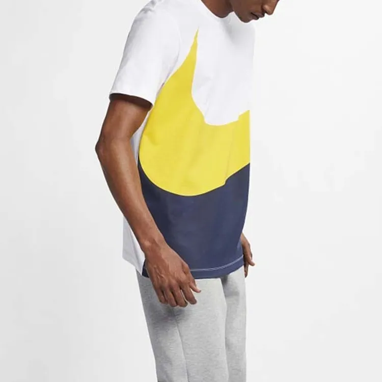 Nike T Shirt Men's White Yellow Blue Multicolor-4