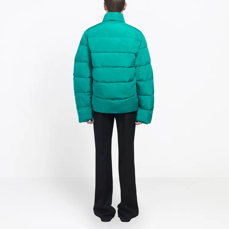 Balenciaga Puffer Jackets Men Lake Green-3
