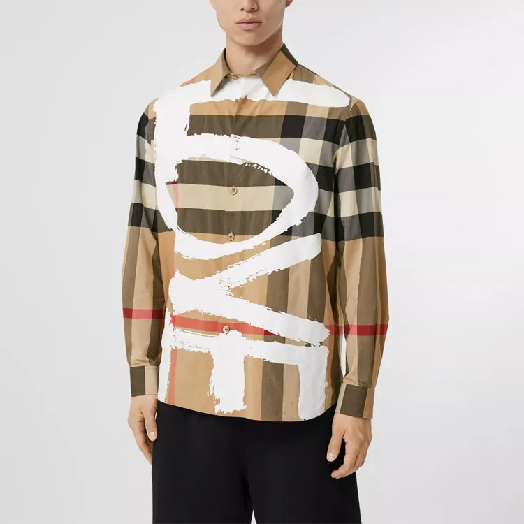 Burberry Shirt Fall Men's Archive Beige-3