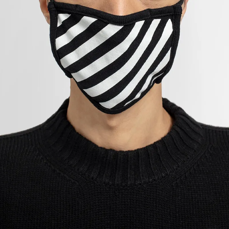 OFF WHITE Diag Printed Face Mask-1