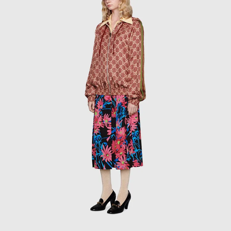 GUCCI Logo Silk Jacket 'Sweet Berries/Rose'-3